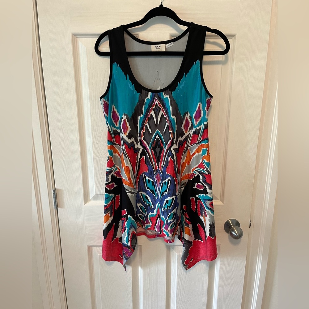 ECI Multicolor Abstract Tank Top
